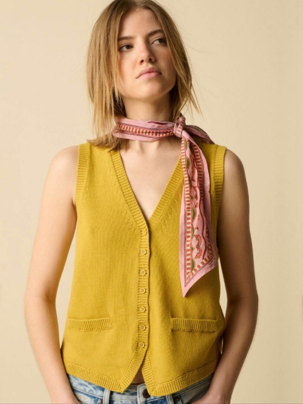 Sissy-Boy Cotton Knitted Vest